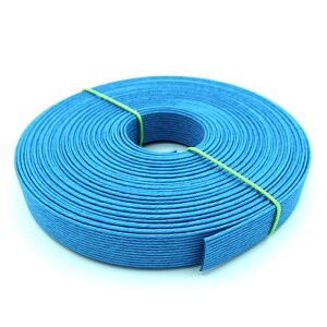 ●◇12-013 かご作りに エコクラフトテープ 10m巻 (青い鳥) 15mm幅 青 ブルー 手芸用 クラフトバンド 紙バンド (メール便可)