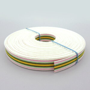 ●◇12-232 かご作りに エコクラフトテープ 10m巻 (花みずき) 15mm幅 手芸用 クラフトバンド 紙バンド (メール便可)