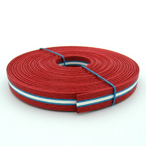 ●◇12-238 かご作りに エコクラフトテープ 10m巻 (つばき姫) 15mm幅 手芸用 クラフトバンド 紙バンド (メール便可)