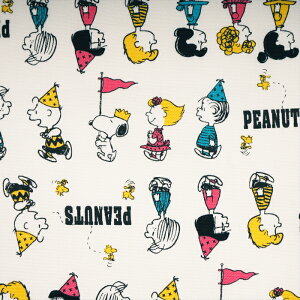 ●830441 ◆スヌーピー パレード 綿 オックス 生地 (10cm単位) (メール便可)