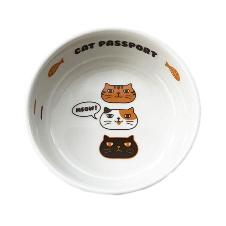 楽天市場】猫の食器 フードボウル ねこ フードディッシュ ネコ仲間 