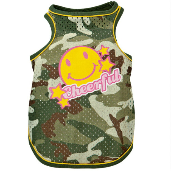 犬服スマイル×シャボンメッシュ Sサイズタンクトップオーダー可