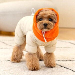   Xk[ȟ^ I[C Wo[ SNOOD PADDING JUMPSUIT I[C tFCN_E _ER[g Puppia WvX[c hbOEFA S M L XL XXL