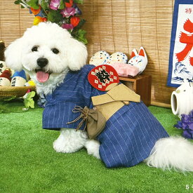 犬服 浴衣 水月（すいげつ） パピー 超小型犬 小型犬 1号 2号 2号ロング 3号 3号ロング 4号 5号 中型犬 6号 大型犬 7号 8号 9号 お祭りグッズ わんちゃん浴衣 犬 和服 ドッグウェア 超小型犬 服
