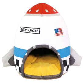 犬 猫 ベッド スペースロケット カドラー 宇宙船 大きい ロケット型ベッド 面白い ドーム型ベッド 巣穴