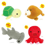 犬 猫 おもちゃ ペットトイ オーシャンズ カメ タコ シュモクザメ セイウチ PeePee TOY 犬用品 海の仲間…