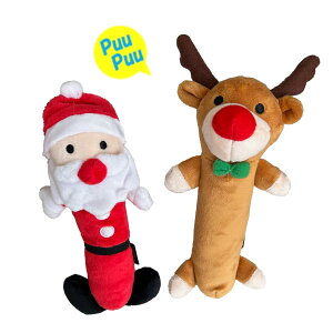 ペットトイ クリスマス おもちゃ ロングサンタ/トナカイ 犬 猫 TOY X'mas