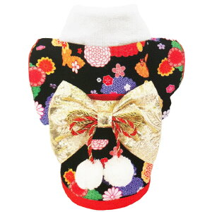 犬服 晴れ着 爛漫 ブラック 1号 2号2号ロング 3号 3号ロング 4号 5号 6号7号 8号 9号 10号 犬 はれぎ 着物 犬用 和服 お正月 結婚式 ウェディング 桃の節句 お雛祭り