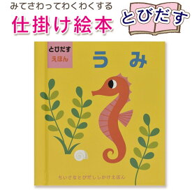 【とびだす仕掛け絵本】とびだすえほん　うみ (インゲラ・アリアニウス)指先知育 さわれるまなべる 知育絵本 読み聞かせ 寝る前に 親子で絵本 誕生日 出産祝い プレゼント 送料無料