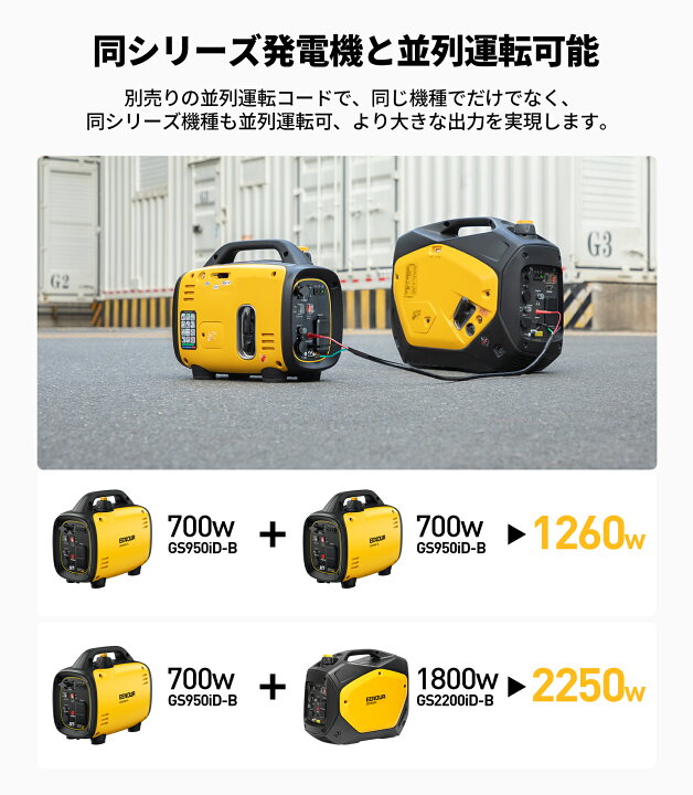 楽天市場】【防災応援】EENOUR 発電機 ガソリン 発電機 カセットガス 