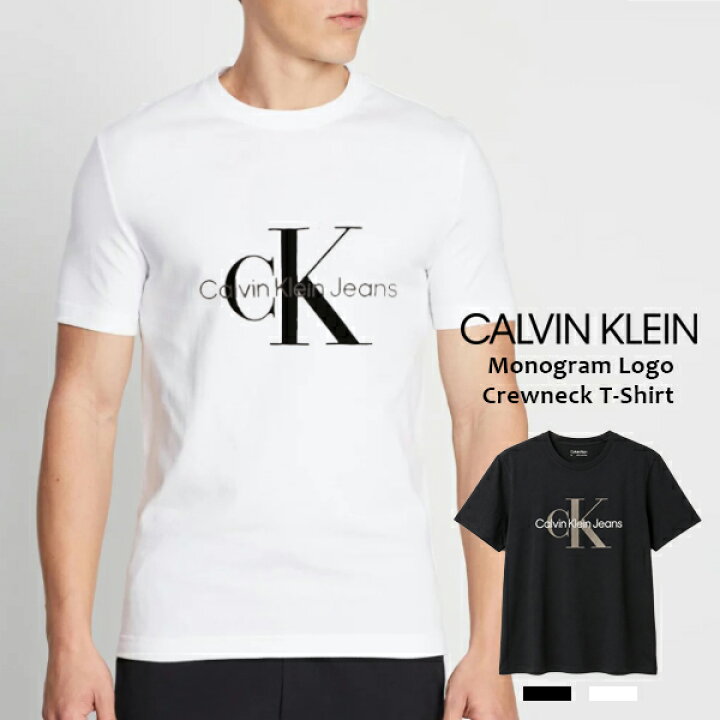 楽天市場 カルバンクライン Calvin Klein メンズ カルバン クラインロゴt コットン Tシャツ クルーネック Vネック 半袖 ロゴtシャツホワイト ブラック Ck ロゴ 白 黒 ブランド トップス インナー イータイムス