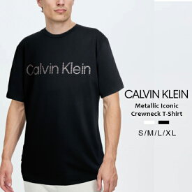 カルバンクライン Calvin Klein メンズ 半袖 Tシャツ ロゴ T アイコン Tシャツ コットン クルーネック ホワイト ブラック CK ロゴ 白 黒 ブランド トップス