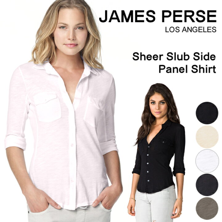 楽天市場】ジェームスパース レディース シャツ james perse 白 黒 