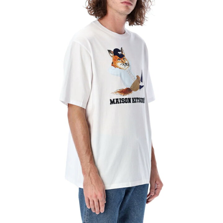楽天市場】メゾンキツネ Tシャツ メンズ 半袖 MAISON KITSUNE プリント 