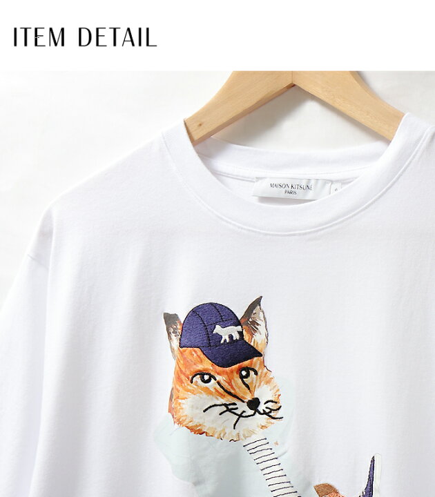 楽天市場】メゾンキツネ Tシャツ メンズ 半袖 MAISON KITSUNE プリント 