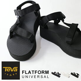 テバ レディース サンダル 厚底 teva スポーツサンダル 歩きやすい ヒール 旅行 Teva FLATFORM UNIVERSAL リゾート ブラック