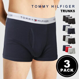 トミーヒルフィガー TOMMY HILFIGER [3枚組] メンズ トランクス ブリーフ 下着 アンダーウェア 前開き コットン ブランド 男性 プレゼント 09TQ002