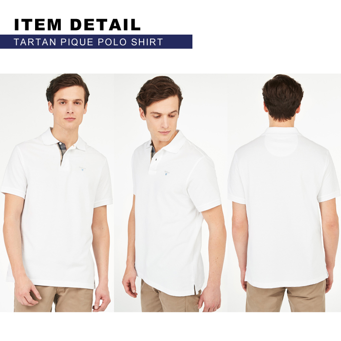 バブアー Barbour ポロシャツ メンズ ポロ Tartan Pique Polo Shirt半袖 ブランド MML0012 ボタンダウン  シンプル | イータイムスプラス