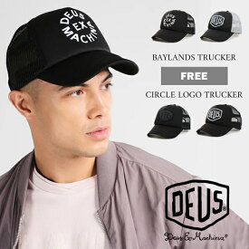 デウス デウスエクスマキナ キャップ メッシュ メンズ Deus Ex Machina ブランド 帽子 ユニセックス 刺繍 BAYLANDS TRUCKER ベイランド トラッカー CIRCLE LOGO TRUCKER サークル ロゴ トラッカー