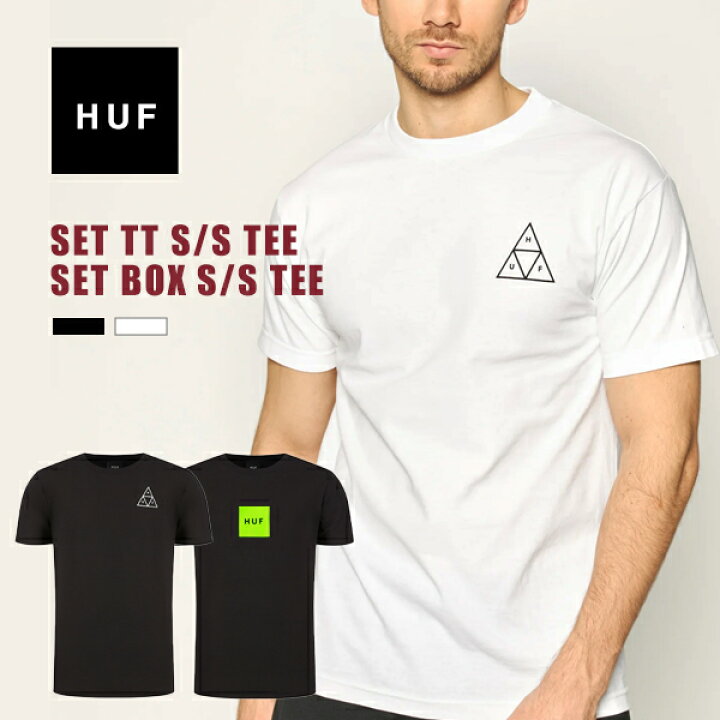 楽天市場】ハフ HUF tシャツ 半袖 メンズ レディース 黒 白ブラック 