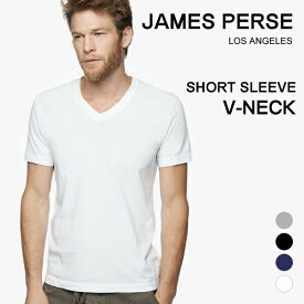 ジェームスパース メンズ Tシャツ 半袖 v 白 黒 James Perse Vネック カットソー ブランド tシャツ シンプル MLJ3352