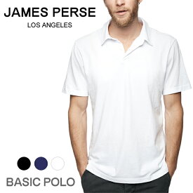 ジェームスパース メンズ ポロシャツ 半袖 James Perse 定番 スタンダード 定番 ブランド tシャツ 白 黒 シンプル MSX3337
