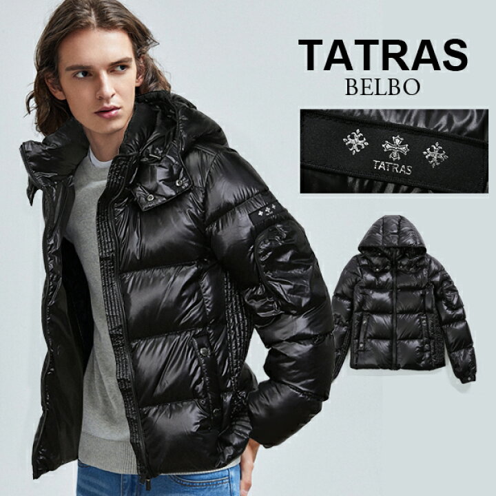 楽天市場 タトラス ダウン メンズ Tatras ベルボ Belbo 光沢男性用 ダウンジャケット ダウンコート アウター細身 ナイロン スリム 防寒 イータイムスプラス