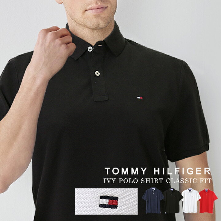 楽天市場 トミーヒルフィガー ポロシャツ メンズ ゴルフ スポーツ Tommy Hilfiger トミーコットン クラシックフィット 半袖 ワンポイント ロゴホワイト ブラック トップス Ivy Polo 綿 無地 大きいサイズ イータイムスプラス