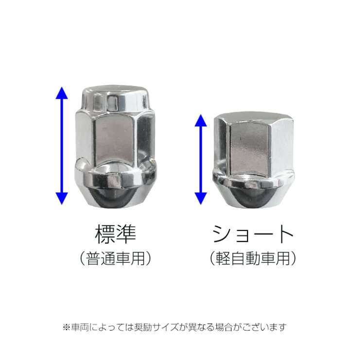 楽天市場 国産車用 ホイールナット メッキ 16個セット 60度テーパー型 袋ナット 標準ナット ショートナット クリックポスト ポスト投函 ｅタイヤショップ