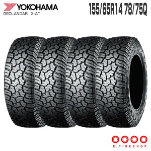�݌ɂ��� (4�{�Z�b�g) GEOLANDER X-AT 155/65R14 78/75Q LT �P�i 14�C���` �T�}�[�^�C�� �ă^�C�� ���R�n�} YOKOHAMA �W�I�����_�[ X-AT G016