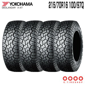(4�{�Z�b�g) 215/70R16 100/97Q GEOLANDER X-AT G016 �P�i 16�C���` �T�}�[�^�C�� �ă^�C�� ���R�n�} YOKOHAMA �W�I�����_�[ X-AT G016