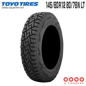 ݌ɂ Ki I[vJg[ RT 145/80R12 80/78N 12C` ^CPi 1{ T}[^C ă^C g[[ TOYO TIRES OPEN COUNTRY R/T ygbN yo nC[bg Ag[ LB Gu
