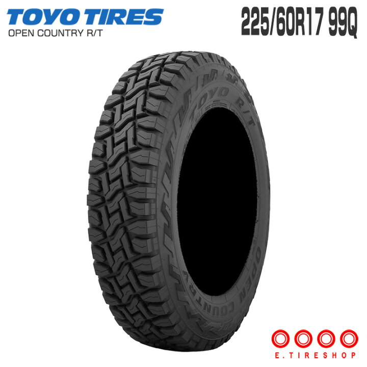 楽天市場】オープンカントリー RT 225/60R17 99Q 17インチ タイヤ単品 