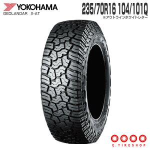 235/70R16 104/101Q �Б��A�E�g���C���z���C�g���^�[ GEOLANDER X-AT G016 �P�i 1�{ 16�C���` �T�}�[�^�C�� �ă^�C�� ���R�n�} YOKOHAMA �W�I�����_�[ X-AT G016