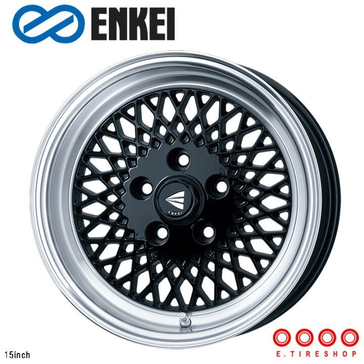 楽天市場】ENKEI92 16×6.5J PCD100 4H INSET+45 ボア径φ75 ブラック 16 