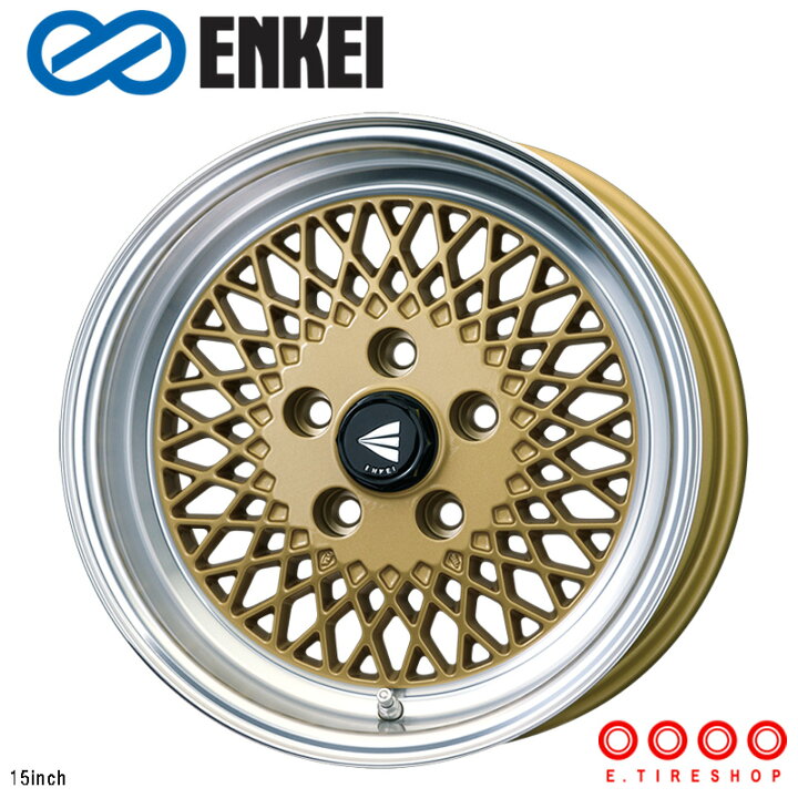 楽天市場】ENKEI92 16×6.5J PCD100 4H INSET+38 ボア径φ75 ゴールド 16 