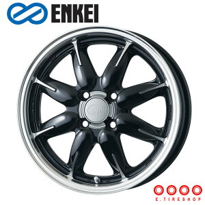 ENKEI all one 14×5.0J PCD100 4H INSET+45 ボア径φ75 マシニングブラック (M/BK) 14インチ ホイール単品 1本 エンケイ ENKEI all 1
