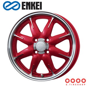 ENKEI all one 15×5.0J PCD100 4H INSET+45 ボア径φ75 マシニングキャンディレッド (M/CR) 15インチ ホイール単品 1本 エンケイ ENKEI all 1