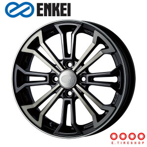 ENKEI all eight 4S 15×5.0J PCD100 4H INSET+45 ボア径φ75 ブラッククリア M/BB 15インチ ホイール単品 1本 エンケイ オール エイト