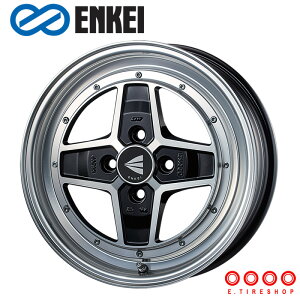 ENKEI アパッチ2 15×5.0J PCD100 4H INSET+45 ボア径φ75 マシニングブラック (MBK) 15インチ ホイール単品 1本 エンケイ Neo Classic APACHE2