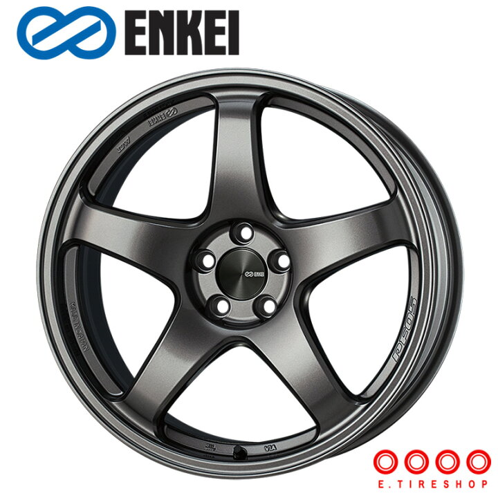 楽天市場】ENKEI PF05 17×9.0J PCD100 5H INSET+40 ボア径φ75 ダーク 