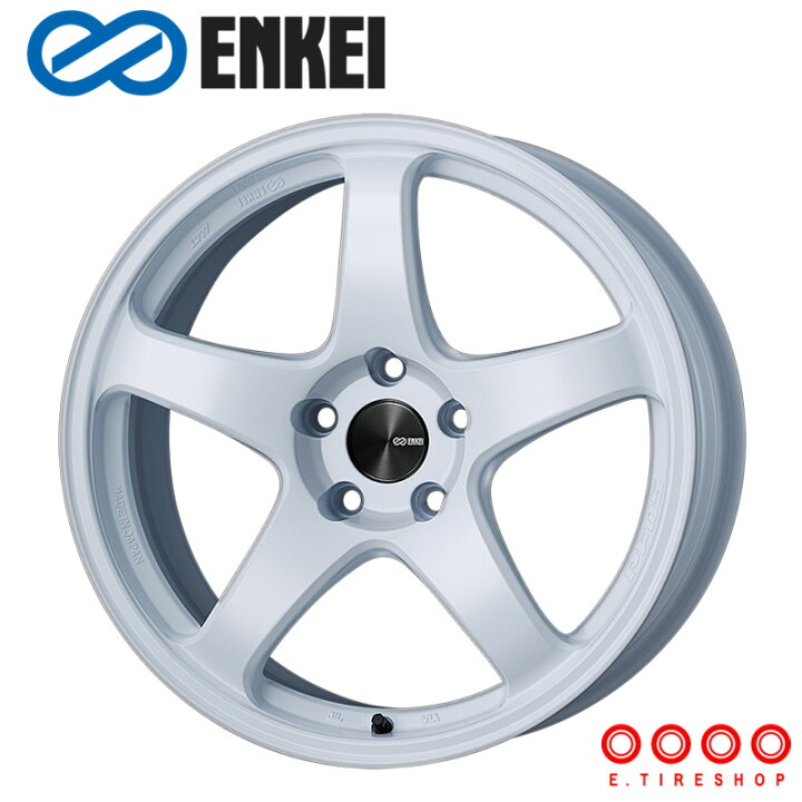 楽天市場】ENKEI PF05 18×9.0J PCD100 5H INSET+40 ボア径φ75 ホワイト 