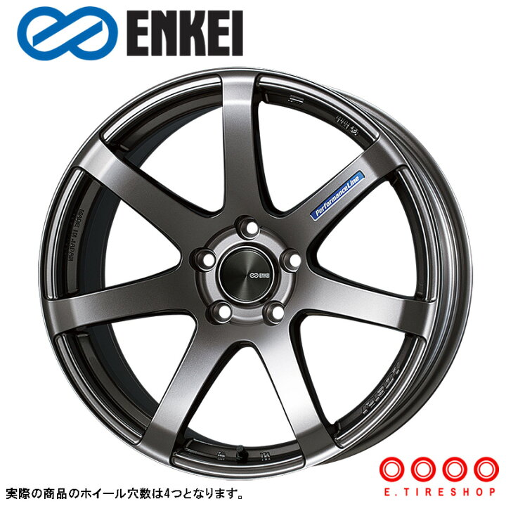 楽天市場】ENKEI PF07 16×7.0J PCD100 4H INSET+35 ボア径φ75 ダーク 