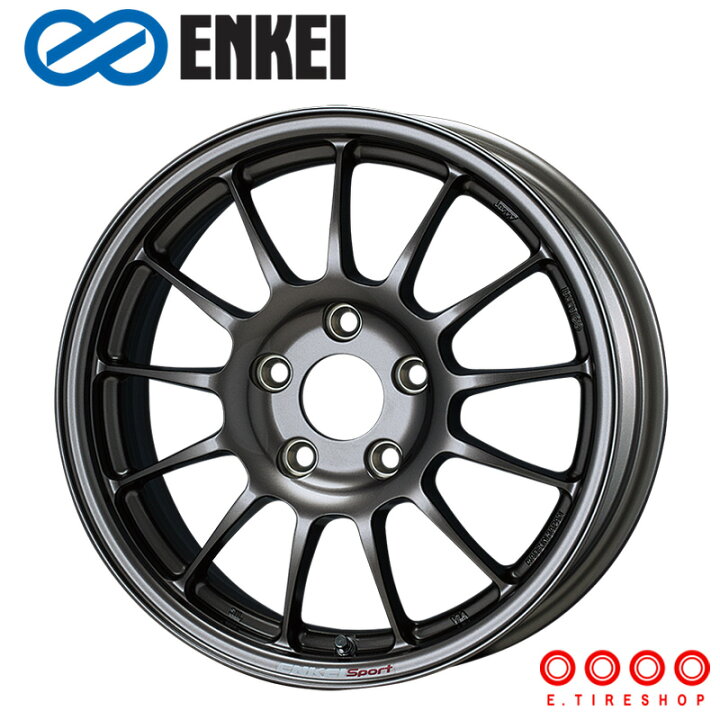 楽天市場】ENKEI RC-T5 15×7.5J PCD114.3 5H INSET+40 ボア径φ75 