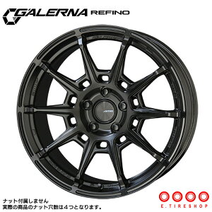ガレルナ レフィーノ 15×4.5J PCD100 4H INSET+45 ハブ径φ67 マットブラック 15インチ ホイール単品 1本 GALERNA REFINO 共豊 AME
