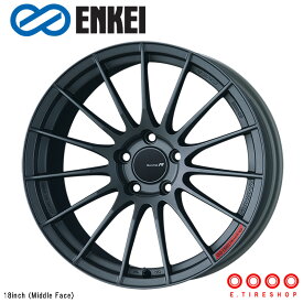 ENKEI RS05RR 18×9.0J PCD114.3 5H INSET+40 ボア径φ75 STD FACE:F マットダークガンメタリック (MDG) 18インチ ホイール単品 1本 エンケイ レーシング レボリューション