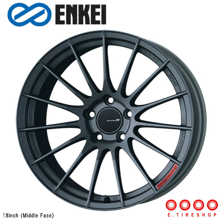 楽天市場】ENKEI RS05RR 18×9.0J PCD100 5H INSET+40 ボア径φ75 STD  