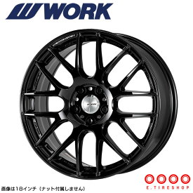 WORK EMOTION M8R 18×7.5 PCD108 5H INSET+47 ハブ径63.4ブラック (BLK)ワークエモーション WORK ワーク ホイール 単品 1本