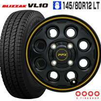 楽天市場】145R12 6PR スタッドレス ホイールセット（扁平率（%）80 