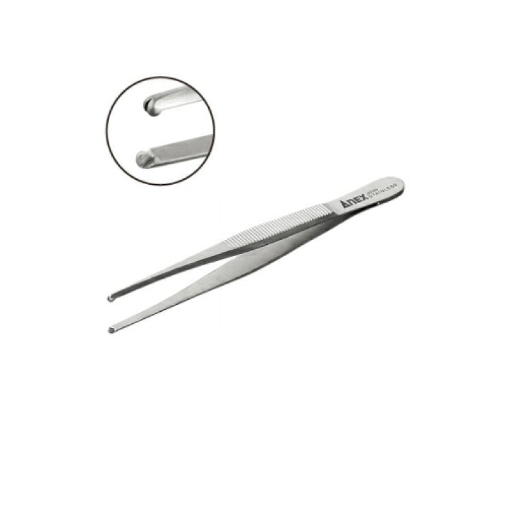 【ネコポス対応可】ANEX アネックス ステンレスピンセット有鈎型130mm No.220 Tools ANEX アネックス ステンレスベビー用ピンセット No.131
